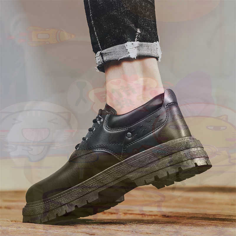 Streetwear Brand From China - Sepatu Pria Tenis Pelatih Fashion Kulit