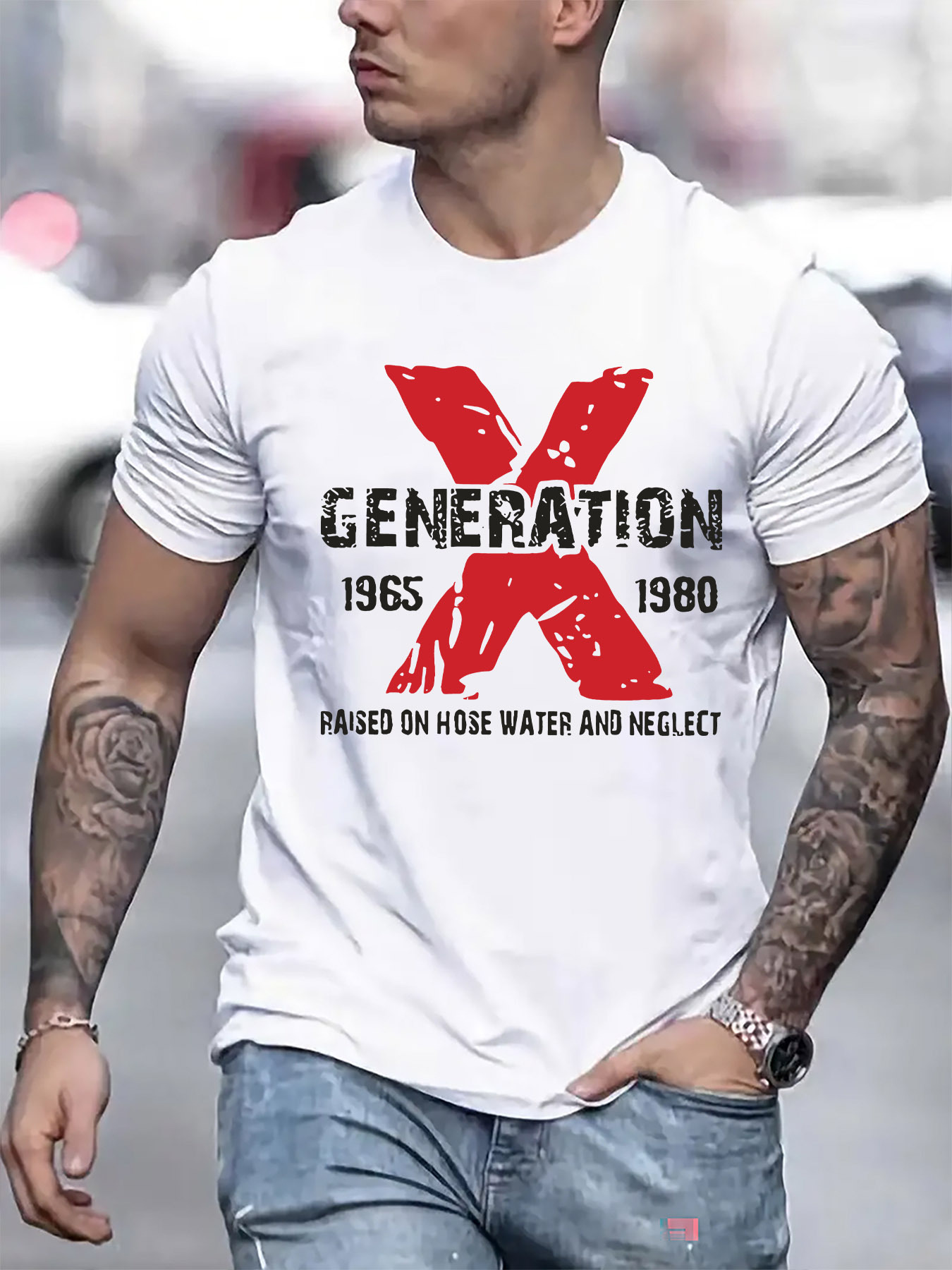 Streetwear Brand Generator - Pakaian luar ruangan pria berlengan pendek