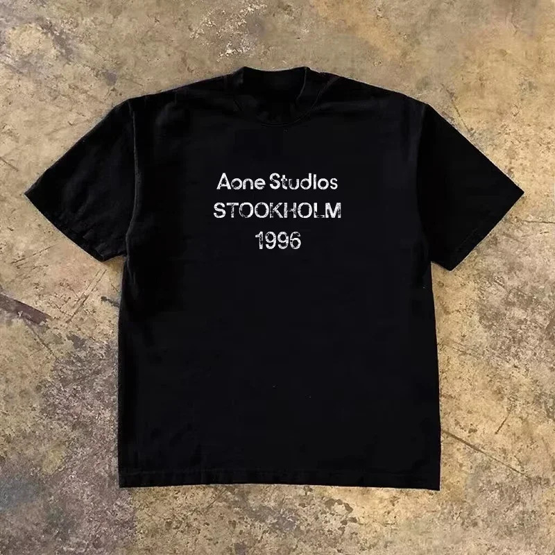 Streetwear Brand Marketing - Logo Klasik STOCKHOLM 1996 Kaus Merek