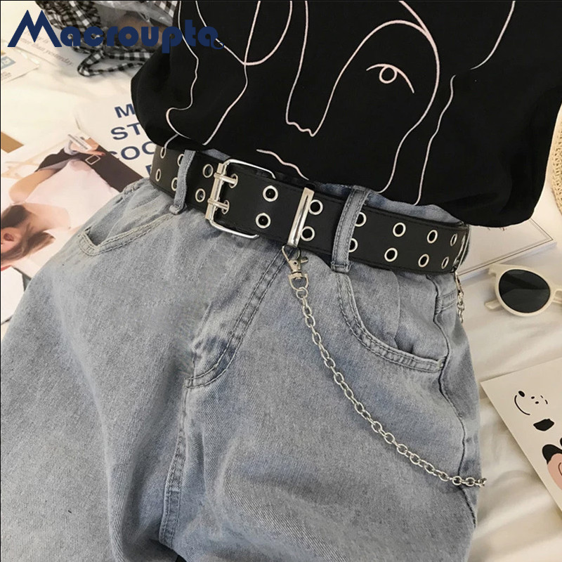 Streetwear Brand Belts - Sabuk Gotik Punk Wanita Sabuk Grunge